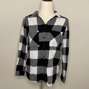 H&M Black & White Flannel